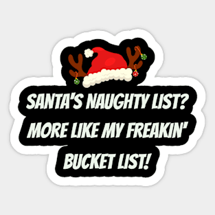 Merry Freakin Christmas Sticker